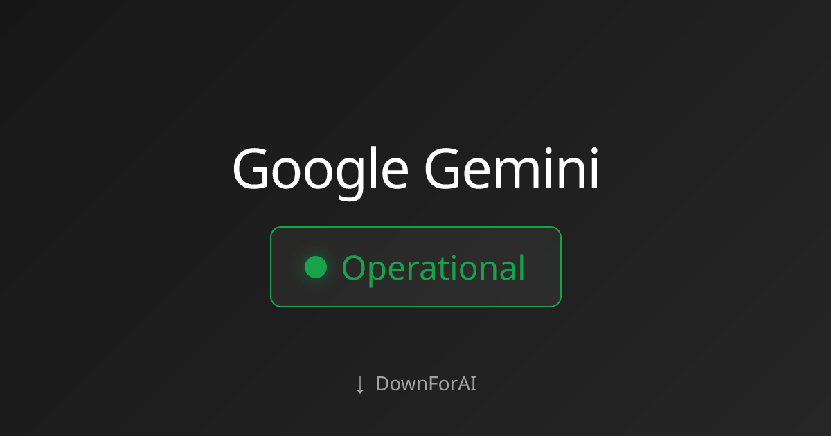 Is Google Gemini Down Today? Live Status & Outages 2026
